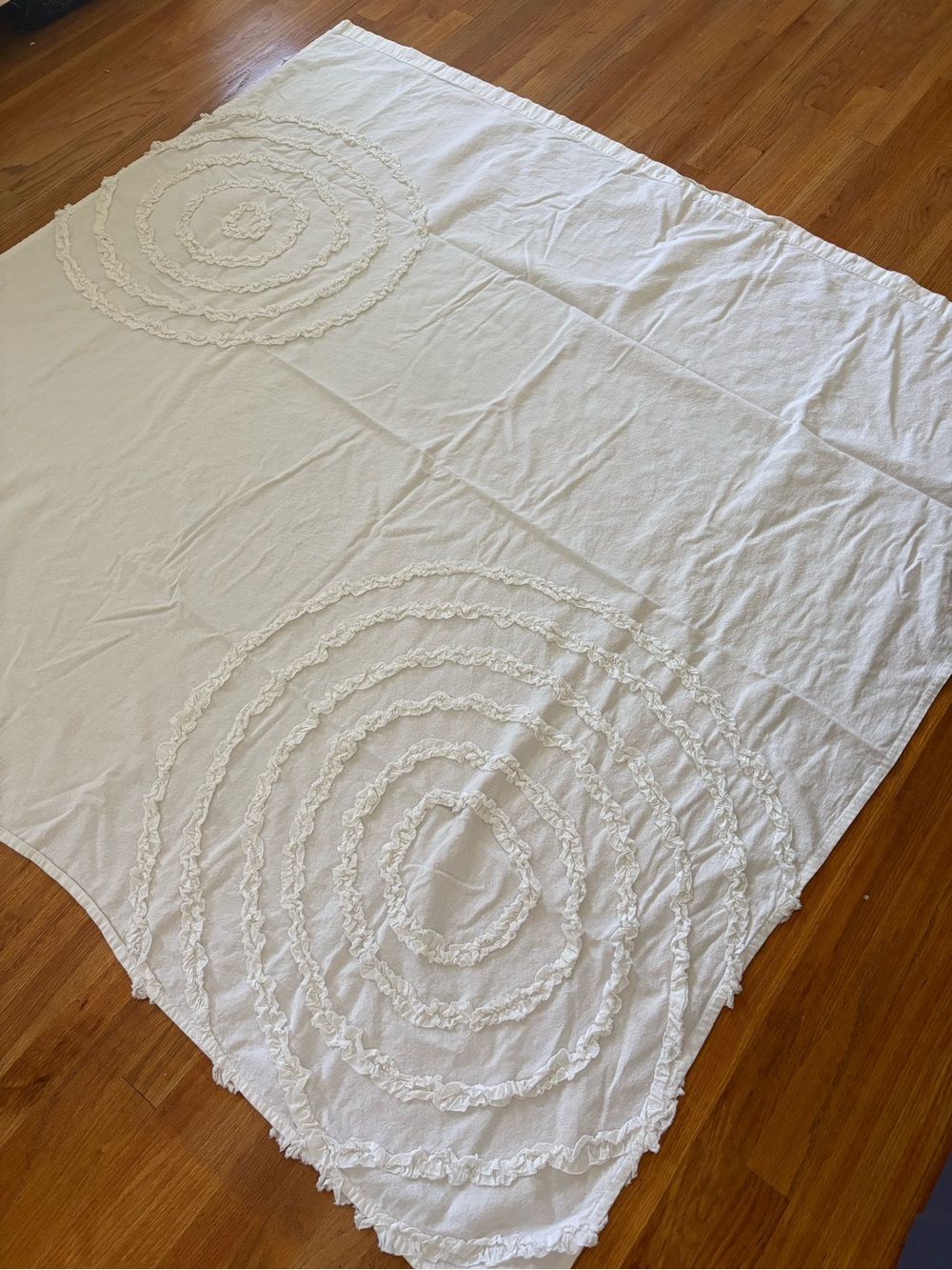Boho Ruffle Shower Curtain